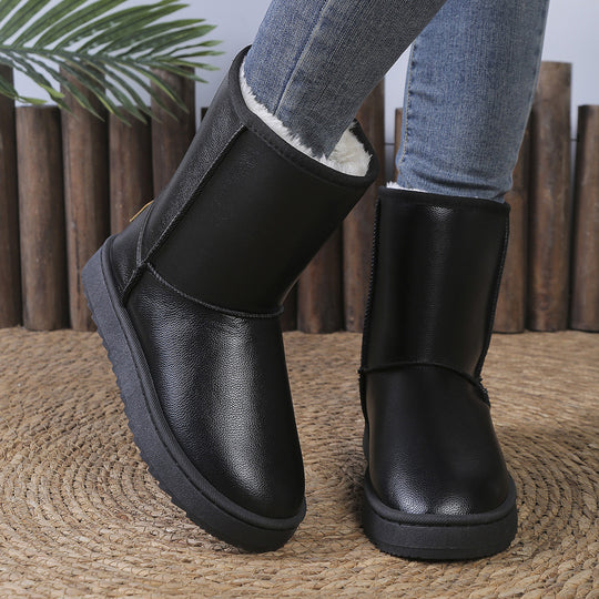 Damen kuschelige Winterboots mit warmem Innenfutter EB