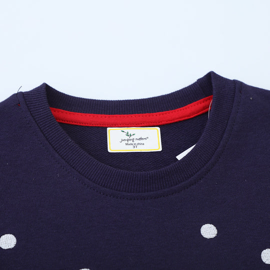 Jungen Sweatshirt mit lustigem Traktor-Design und festlicher Applikation EB