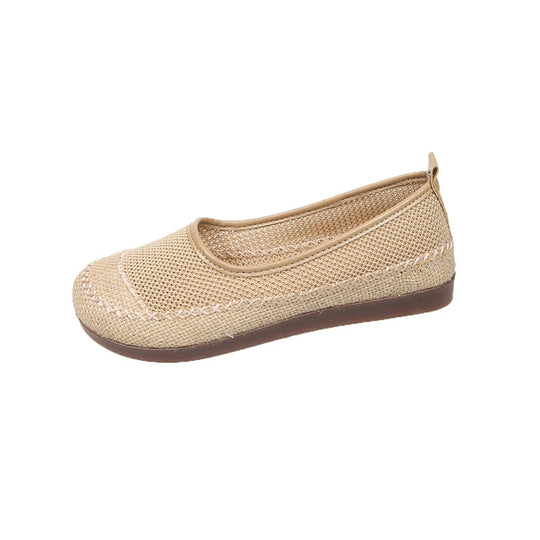 Damen Atmungsaktive Sommer-Ballerinas mit elastischer Sohle EB