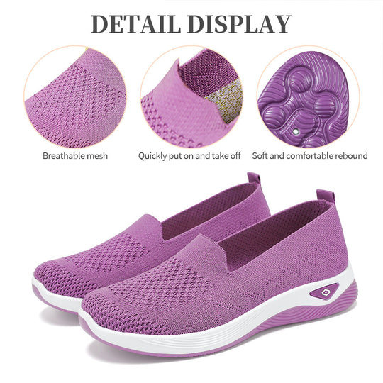 Damen Komfortable Strick-Sneaker mit rutschfester Sohle EB