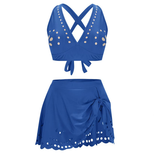 Damen Bikini-Set mit verspieltem Schnitt und eleganten Trägersystem EB