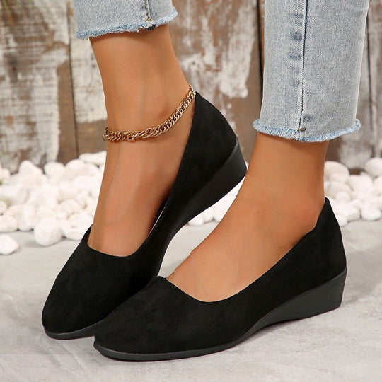Damen Bequeme Slipper mit weichem PU-leder-Obermaterial und rutschfester Sohle EB