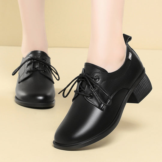 Damen Elegante Schnür-pumps mit komfortablem Blockabsatz und modischem Design EB