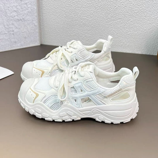 Damen sportive Lifestyle-Sneaker mit atmungsaktiver Mesh-Oberfläche und hochwertiger Dämpfungstechnologie EB