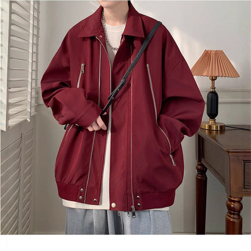 Damen Oversized Jacke mit innovativem Reißverschluss und lässigem Schnitt EB