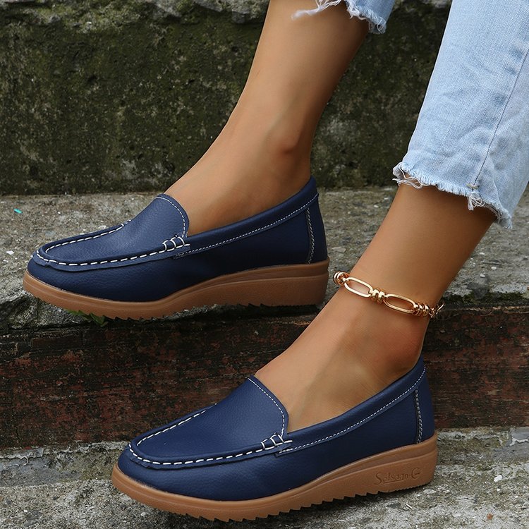 Damen elegante Mokassins mit trendigem Design und rutschfester Sohle EB