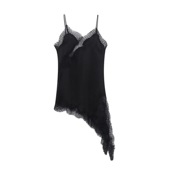 Damen asymmetrisches Spaghetti-Top EB