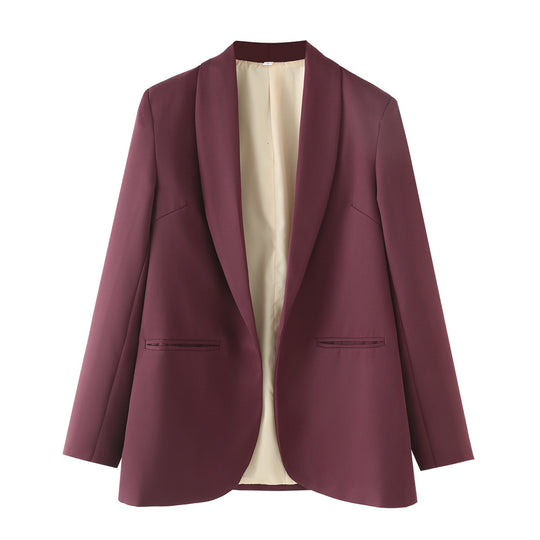 Damen eleganter Blazer mit modernem Schnitt und praktischen Taschen EB
