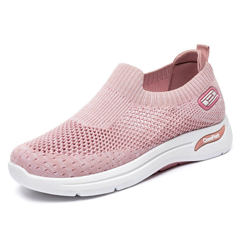Damen Atmungsaktive Slip-On Sneakers mit weichem Stretch-Obermaterial EB