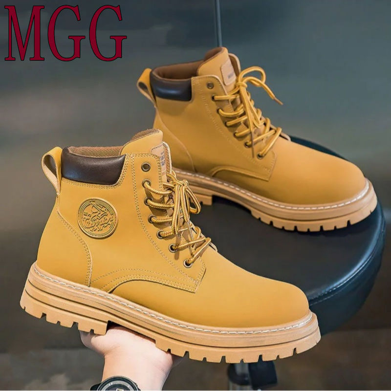 Damen robuste Schnürstiefel mit rutschfester Profilsohle EB