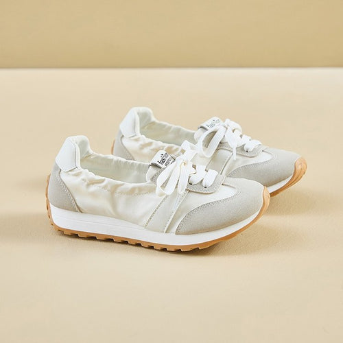 Damen Leichte Sneakers mit elastischem Schnürsystem und weichem Futter EB