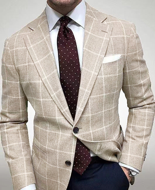 Herren eleganter Leinenblazer mit schmalem Schnitt EB