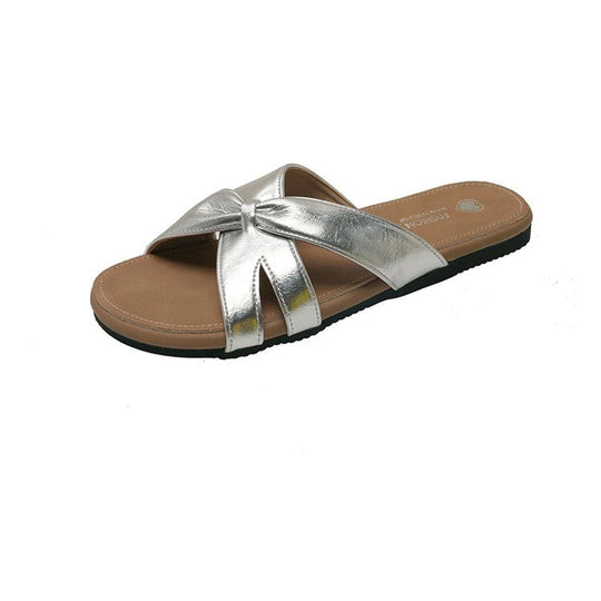 Damen modische Sandalen mit Pompons EB