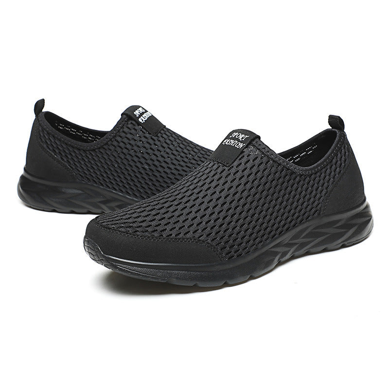 Damen Atmungsaktive Slip-On Sneakers mit innovativer Oberflächenstruktur EB