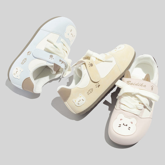 Damen Sneakers mit niedlichem Katzenmotiv und bequemer Dämpfung EB