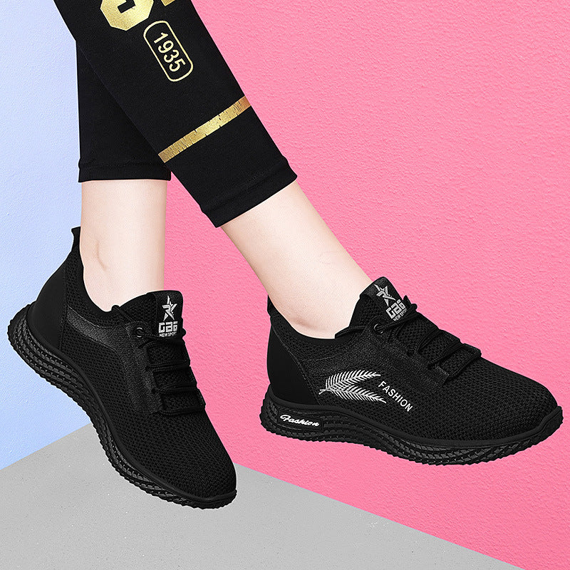 Damen Atmungsaktive und leichte Freizeitsneaker mit rutschfester Sohle EB