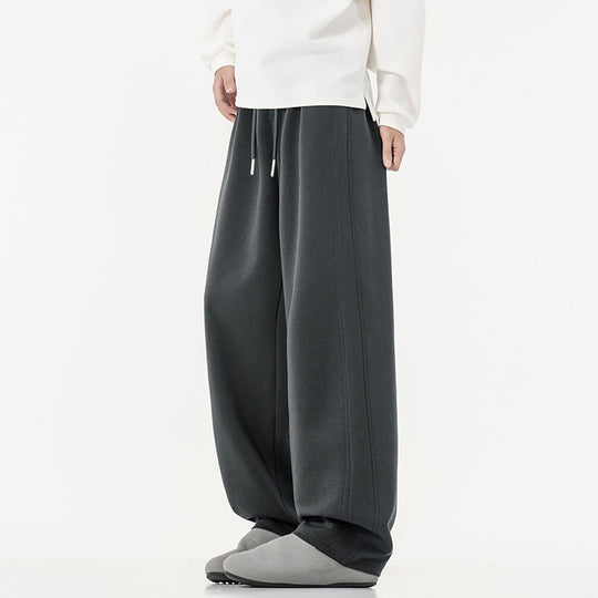 Damen weite Lounge-Jogginghose mit elastischem Bund, Kordelzug und legerer Culotte-Passform EB
