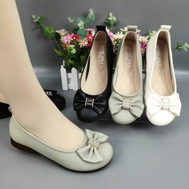 Damen Ballerinas mit eleganter Schleifenverzierung und komfortablem Fußbett EB