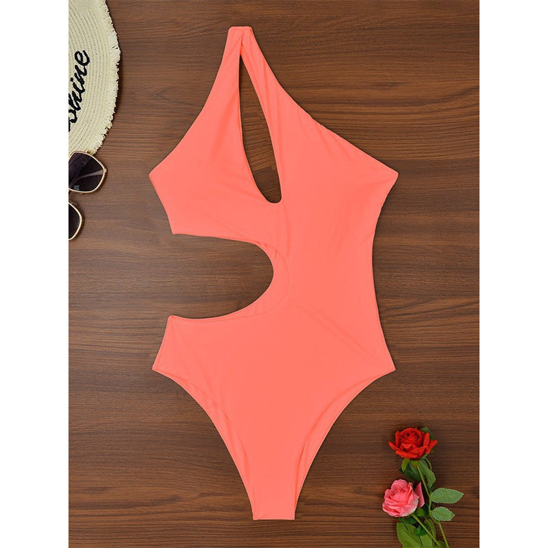 Damen Einteiliger Badeanzug mit modernem Cut-Out und stylischem Design EB
