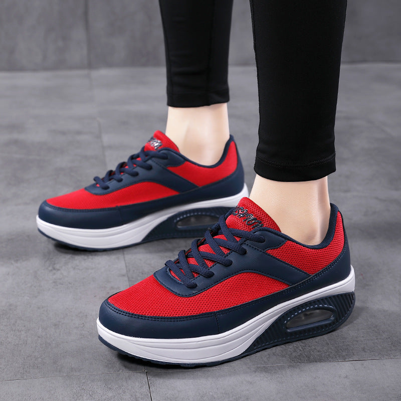 Damen Atmungsaktive Fitness-Sneaker mit dämpfendem Luftkissen EB