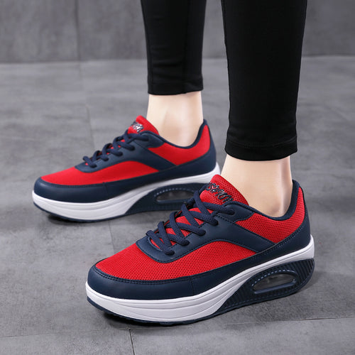 Damen Atmungsaktive Fitness-Sneaker mit dämpfendem Luftkissen EB