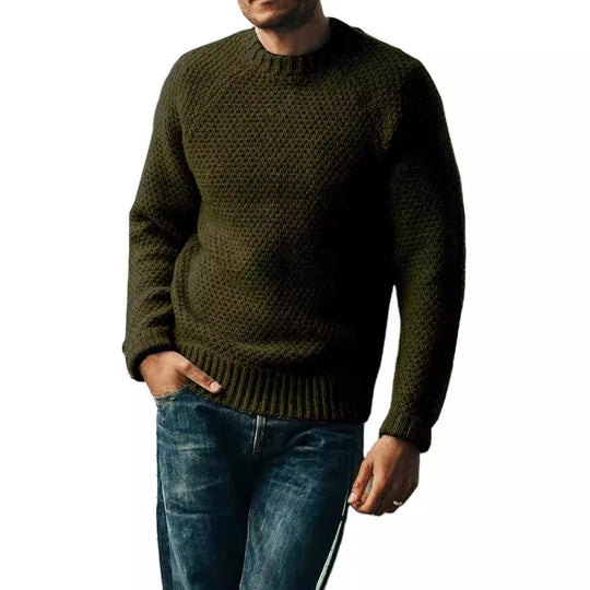 Herren Strickpullover mit zeitlosem Strukturdesign EB