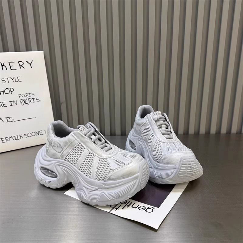 Damen Sportliche Chunky Sneakers mit atmungsaktiven Mesh-Einsätzen EB
