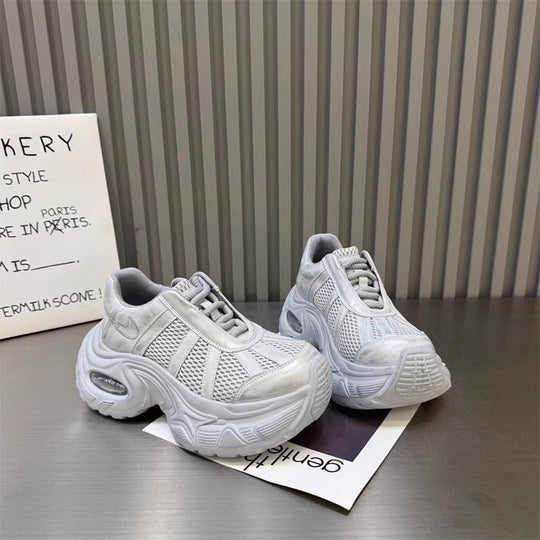 Damen Sportliche Chunky Sneakers mit atmungsaktiven Mesh-Einsätzen EB
