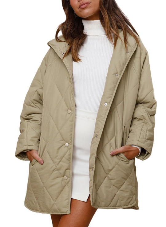 EB | Gepolsterte Jacke mit Klassischem Druck
