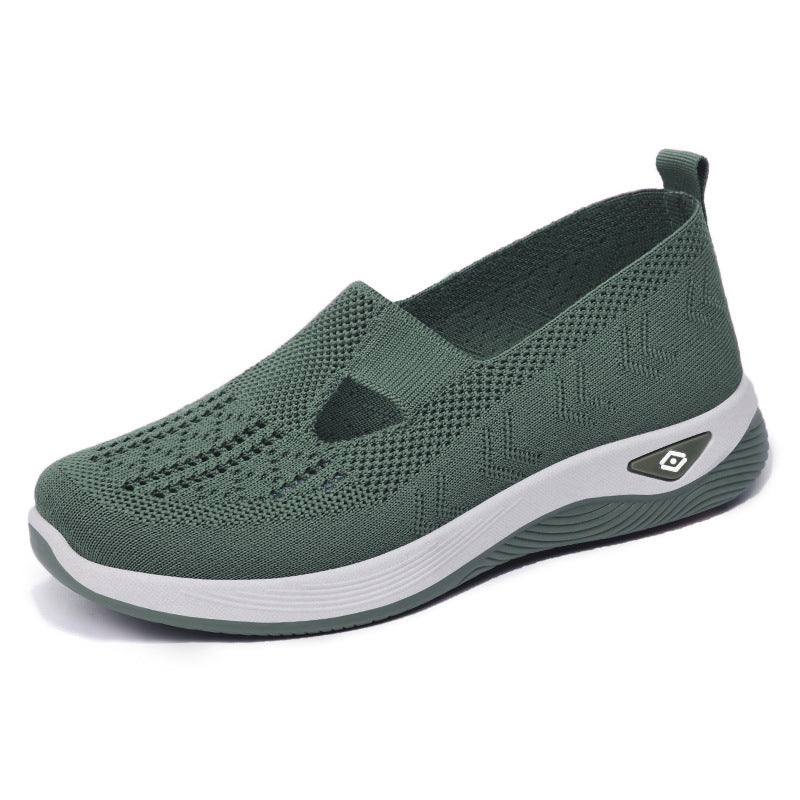 Damen nan leichte gestrickte Slipper mit orthopädischer Komfortsohle EB