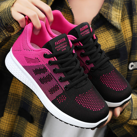 Damen Sportliche Sneaker mit atmungsaktivem Obermaterial und ergonomischer Dämpfung EB