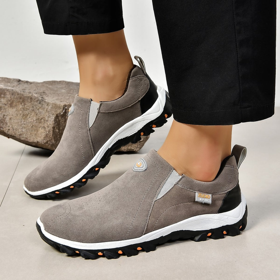 Damen Sportliche Slip-On Sneakers EB