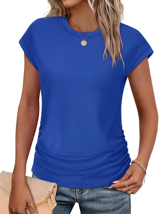 Damen Stylisches Oberteil mit lässigen Rüschendetails EB