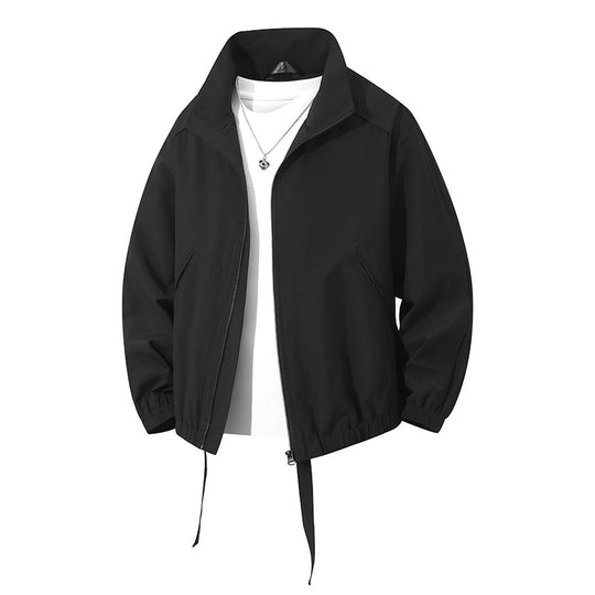 Herren leichte Freizeitjacke mit elastischen Bündchen und praktischen Taschen EB