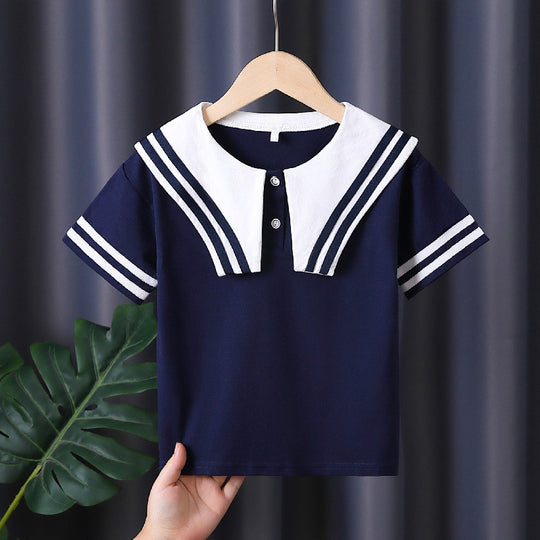 Mädchen Matrosen-T-Shirt EB
