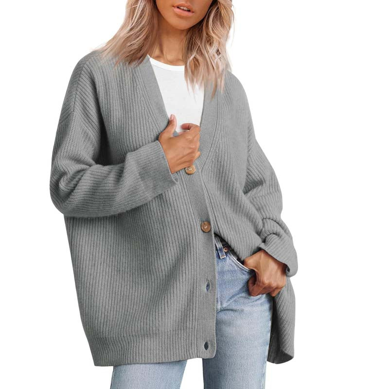 EB | Klassische Strick-Strickjacke für Alltag