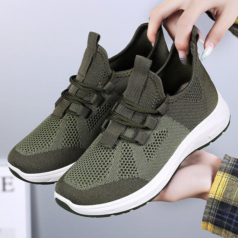 Damen Atmungsaktive und flexible Sport-Sneaker mit elastischem Schnürsystem EB