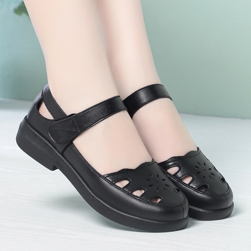 Damen Bequeme Sandalen mit verstellbarem Riemen und atmungsaktivem Design EB
