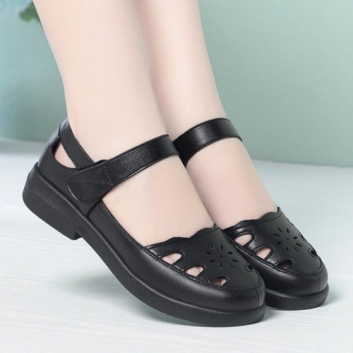 Damen Bequeme Sandalen mit verstellbarem Riemen und atmungsaktivem Design EB