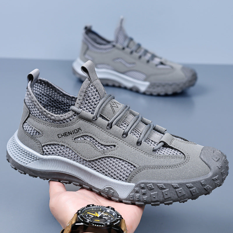 Damen Leichte Outdoor Sneakers mit atmungsaktivem Mesh-Obermaterial und rutschfester Sohle EB