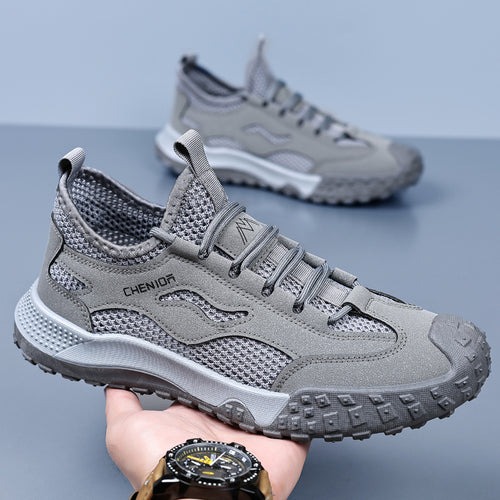 Damen Multifunktionale Outdoor-Sneakers mit atmungsaktivem Mesh-Obermaterial und rutschfester Laufsohle EB