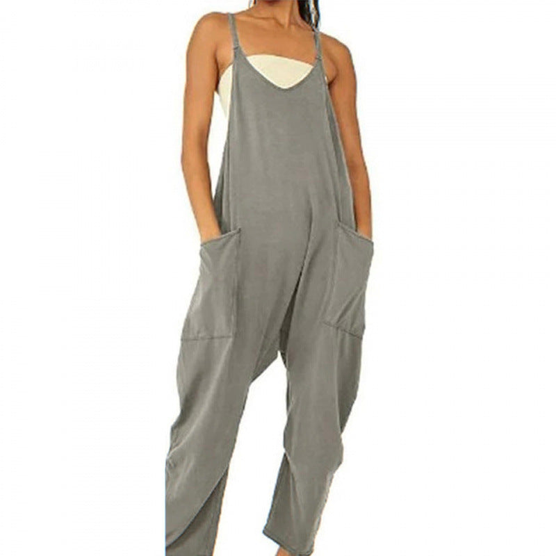 Damen Overall mit lässigem Schnitt und praktischen Taschen EB