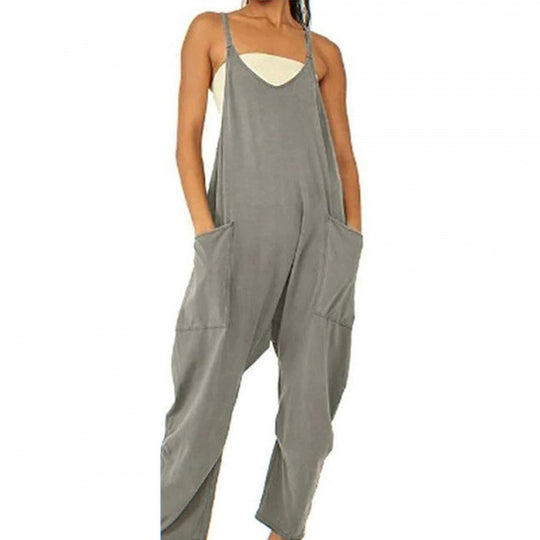 Damen Overall mit lässigem Schnitt und praktischen Taschen EB