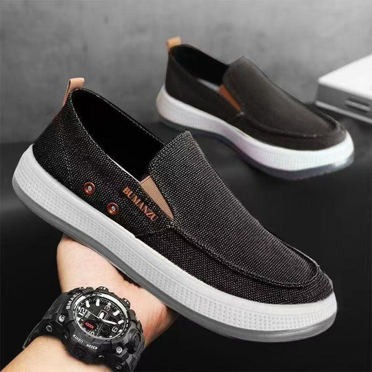 Damen Komfortable Slip-On Sneakers aus atmungsaktivem Material EB