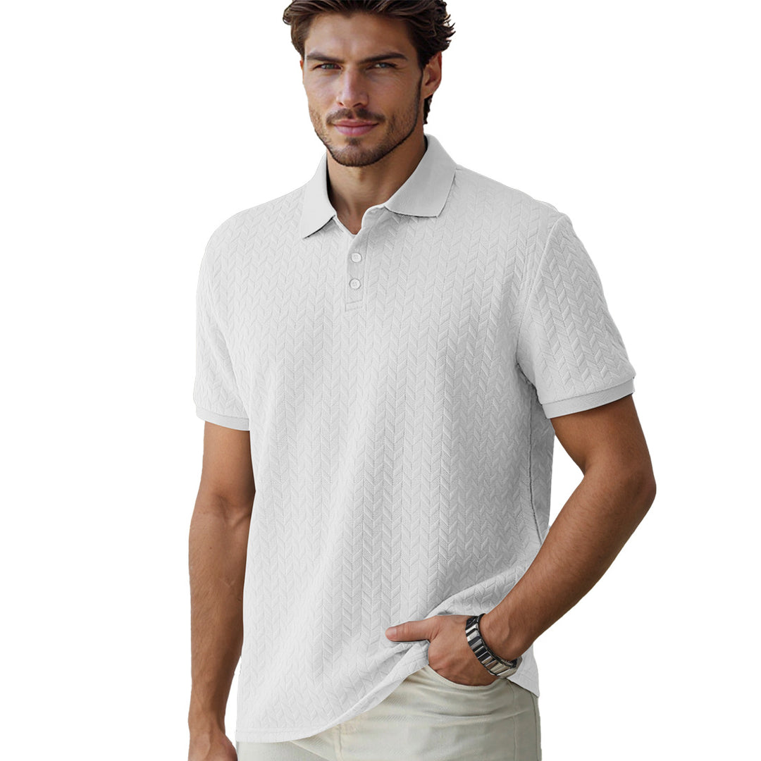 Herren modisches Poloshirt mit strukturiertem Design und hochwertigem Baumwollmix EB