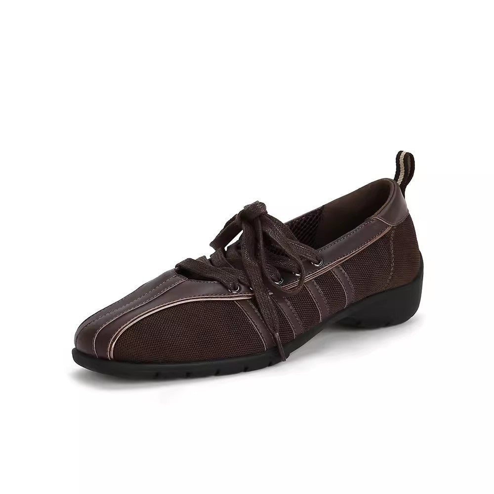Damen Sportliche Schnürschuhe mit atmungsaktiver Obermaterialstruktur und rutschfester Sohle EB
