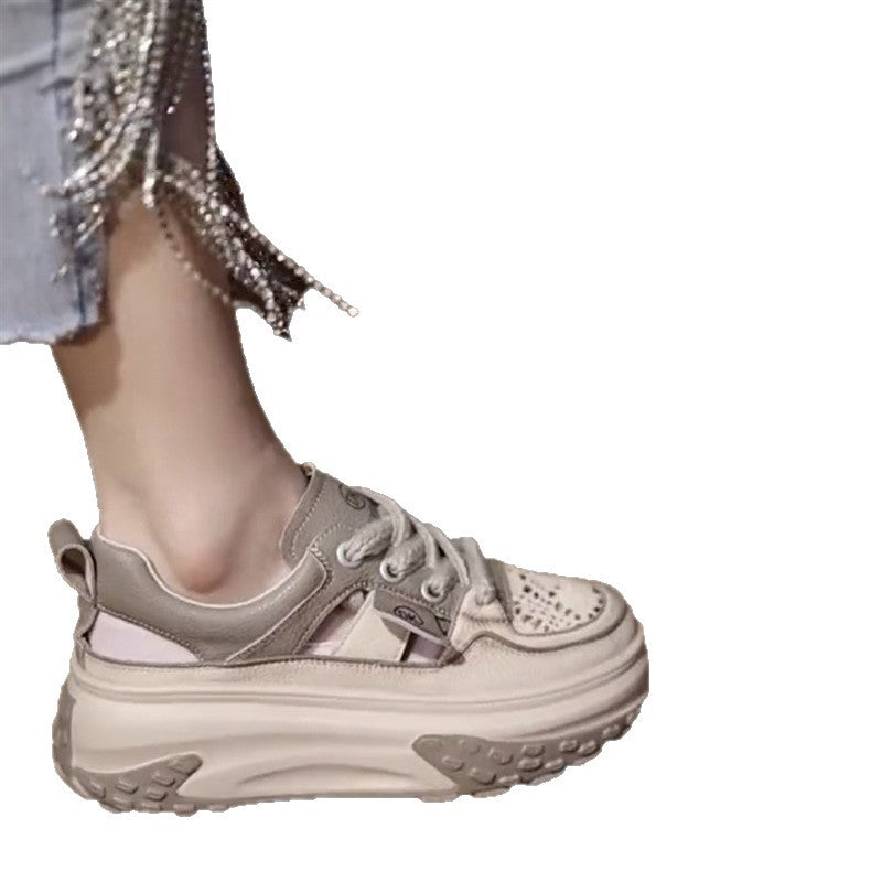 Damen Chunky Sneakers mit luftiger Mesh-Oberfläche und strapazierfähiger Sohle EB