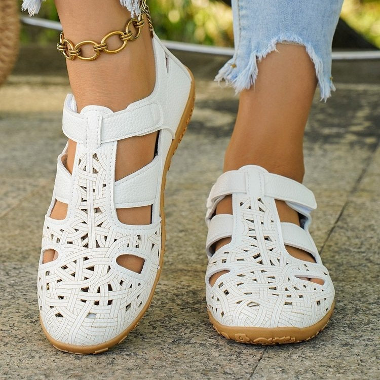 Damen Komfortable und luftige Riemchen-Sandalen EB