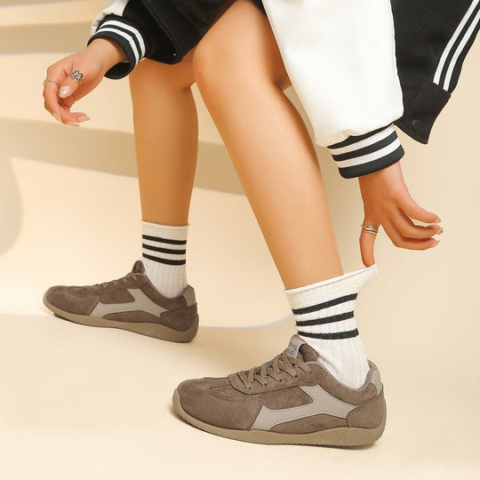 Damen lässige Sneakers mit atmungsaktivem Obermaterial und rutschfester Sohle EB