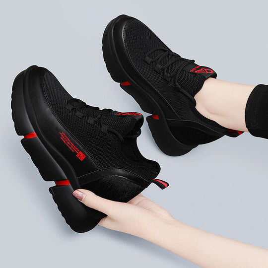 Damen Sportliche Chunky Sneakers mit atmungsaktivem Mesh-Obermaterial und innovativer Dämpfungstechnologie EB
